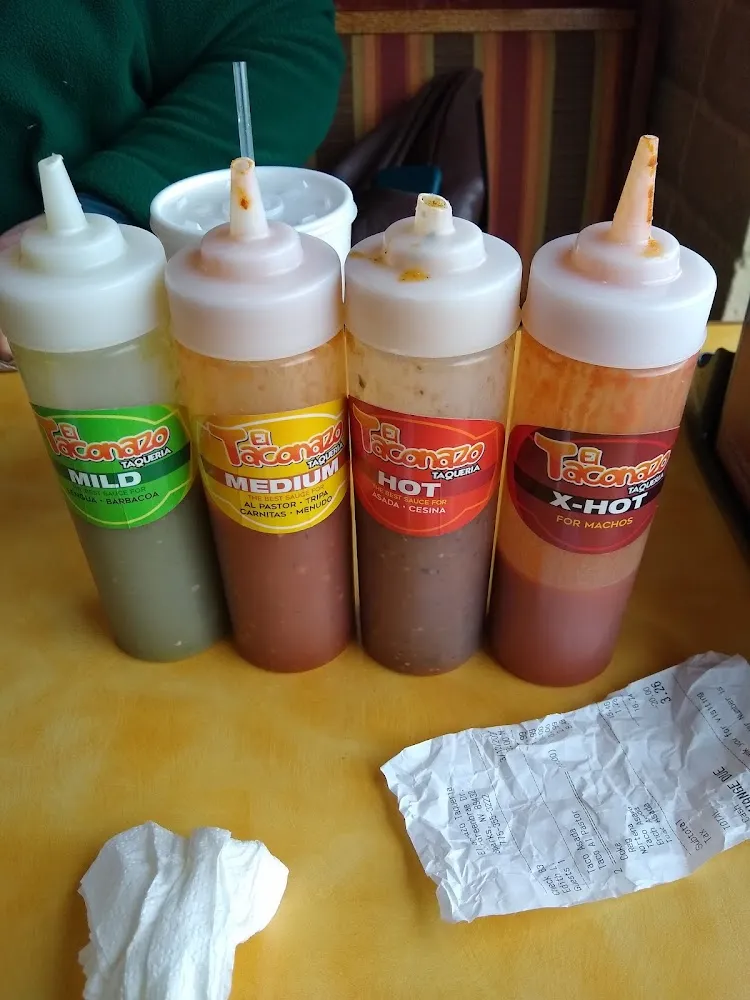 Hot Sauces on Table